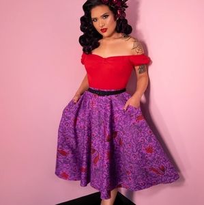 Vixen Circle Skirt in Sea Siren Print